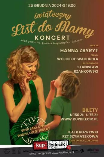 Zakopane Wydarzenie Koncert Koncert - Świąteczny list do Mamy